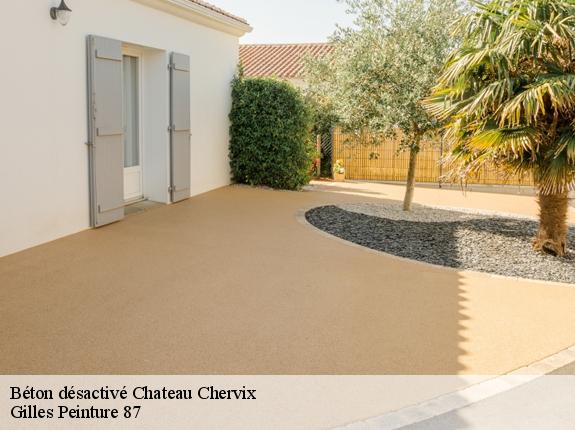 Béton désactivé  chateau-chervix-87380 Gilles Peinture 87